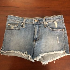 Frayed Jean shorts
